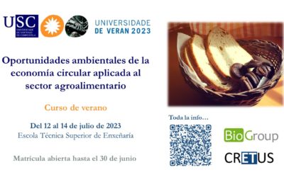 III edición del curso «Oportunidades ambientales de la economía circular aplicada al sector agroalimentario».